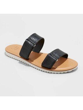 Womens Illiana Two Band Easy Closure Sandals Size 10 By A New Day
